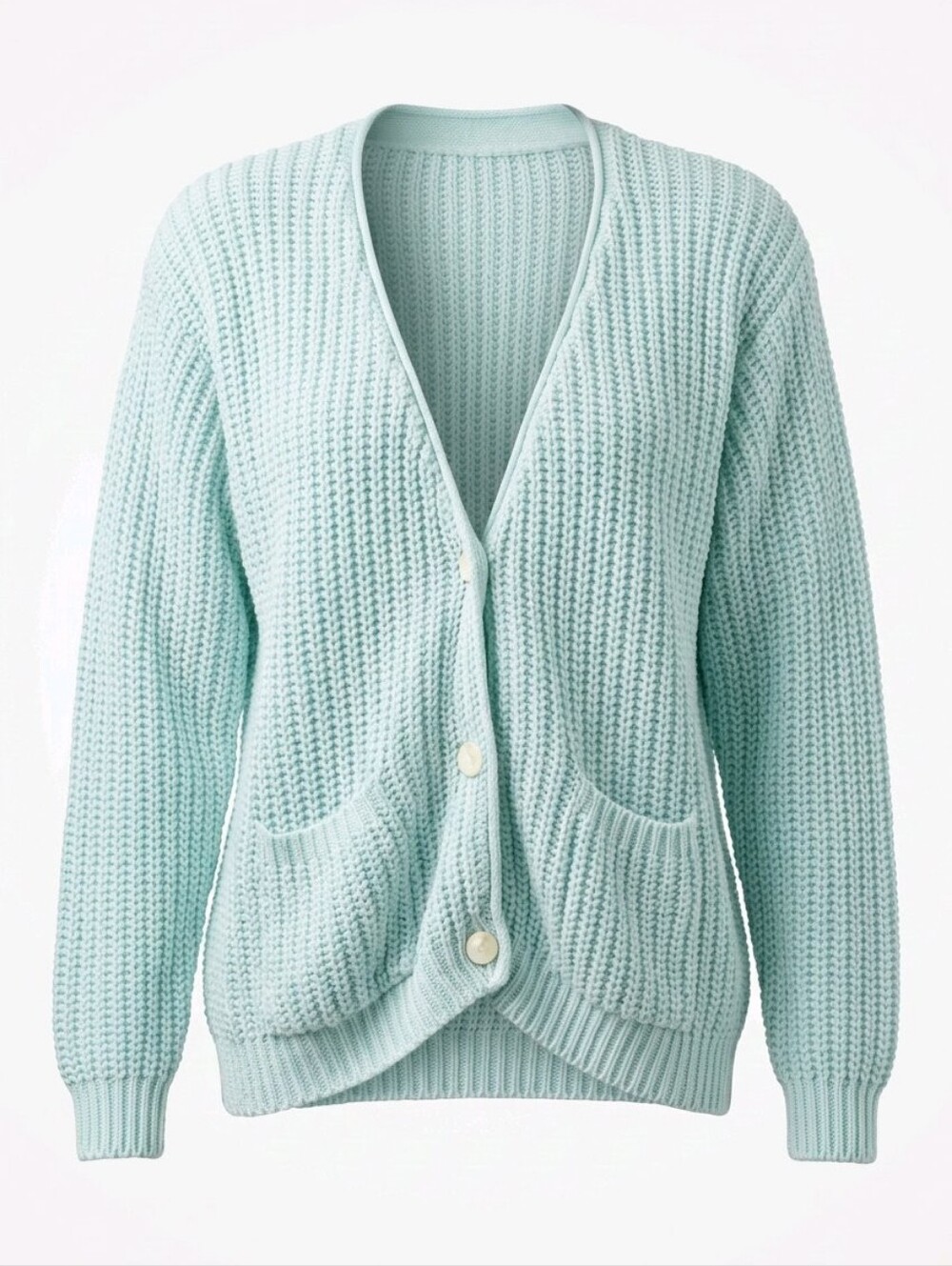 Margules Light Blue Women's Acrylic Sweater - M